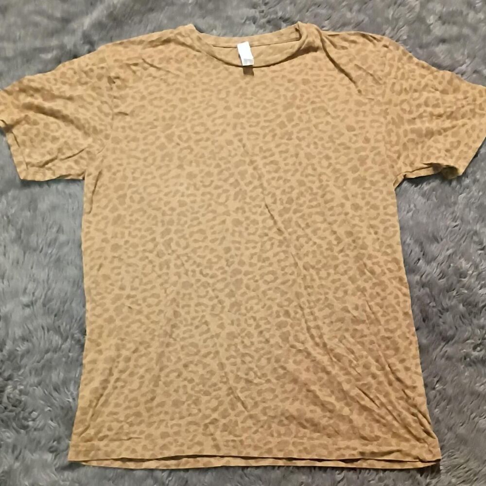 Source-unknown Women's Tan and Brown T-shirt
